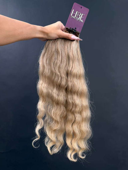 PRE-BONDED VIRGIN SLAVIC CURLY 46cm : 67g