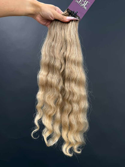 PRE-BONDED VIRGIN SLAVIC CURLY 46cm : 67g
