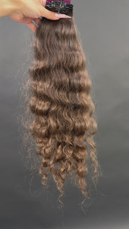 PRE-BONDED VIRGIN SLAVIC CURLY 50cm : 81g
