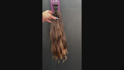 BULK VIRGIN SLAVIC SRAIGHT SLIGHT BODY WAVE 45cm : 100g