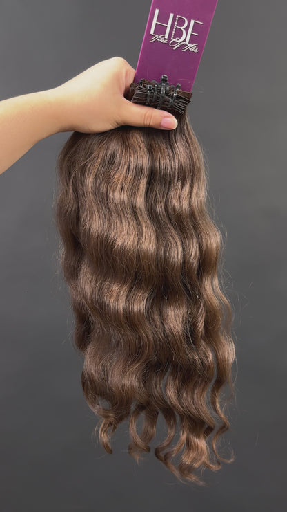 PRE BONDED STRIPS VIRGIN SLAVIC WAVY 43cm : 66g
