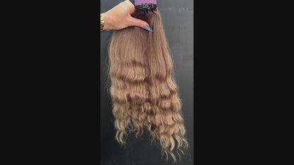 PRE-BONDED COLORED SLAVIC DEEP WAVE 46cm : 81g