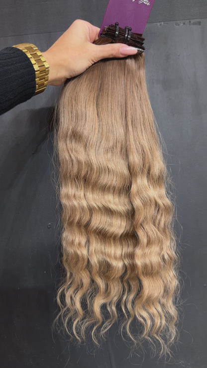 PRE-BONDED COLORED SLAVIC DEEP WAVE 44cm : 57g