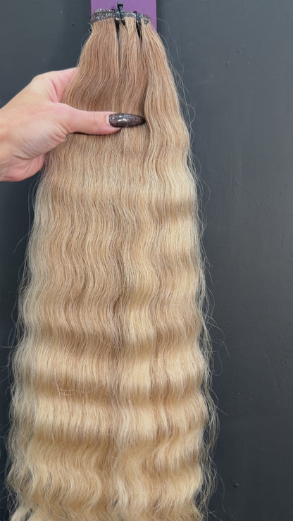 COLORED SLAVIC MIX BLEND DEEP WAVE/CURLY 54cm : 78g