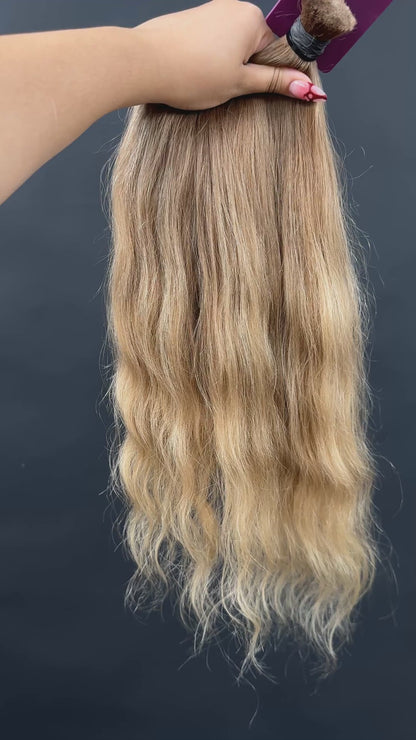 BULK COLORED SLAVIC SLIGHT WAVE 50cm : 123g