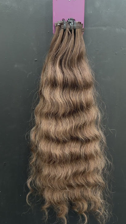 PRE-BONDED COLORED SLAVIC CURLY 45cm : 54g
