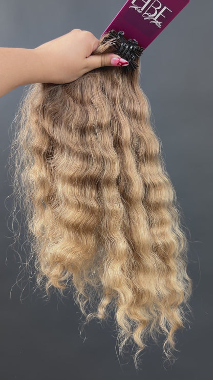 PRE-BONDED COLORED SLAVIC WAVY 43cm : 82g