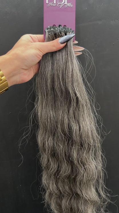 PRE-BONDED VIRGIN SLAVIC CURLY 58cm : 41g