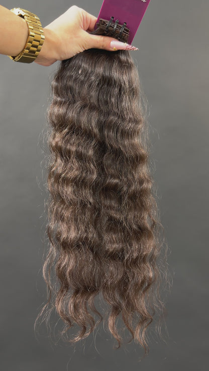 PRE-BONDED VIRGIN SLAVIC CURLY 46cm : 39g