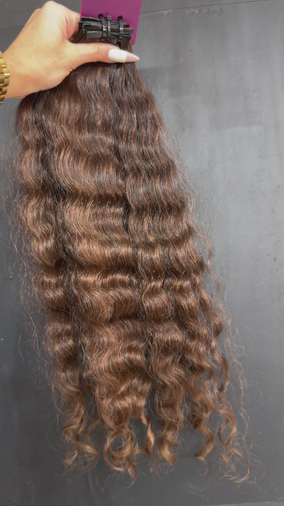 PRE-BONDED VIRGIN SLAVIC CURLY 50cm : 56g