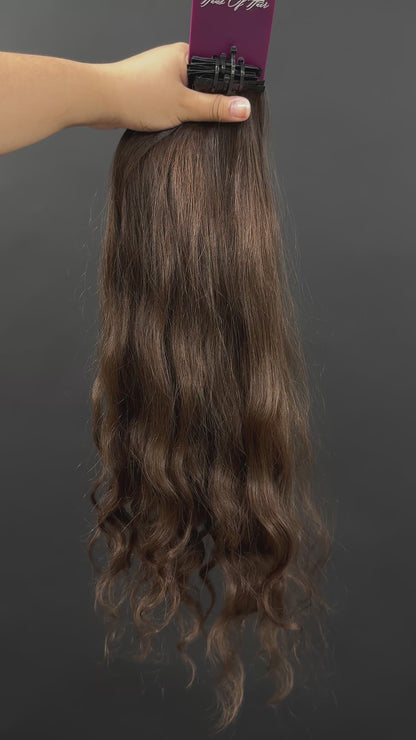 PRE-BONDED VIRGIN SLAVIC CURLY/DEEP WAVE 52cm : 71g