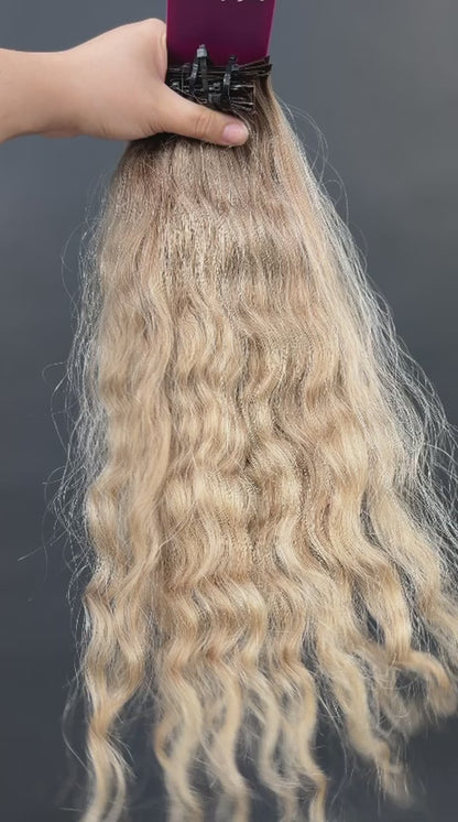 PRE-BONDED COLORED SLAVIC DEEP WAVE 42cm : 63g