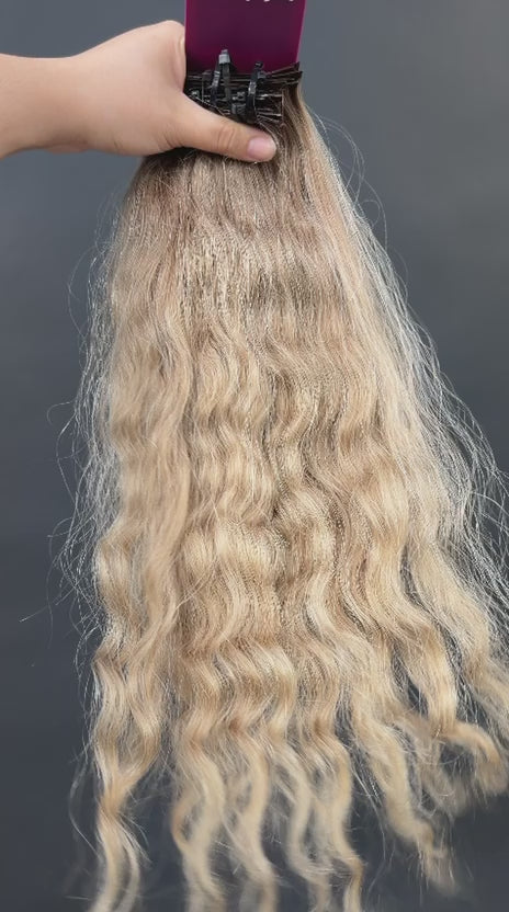 PRE-BONDED COLORED SLAVIC DEEP WAVE 42cm : 63g