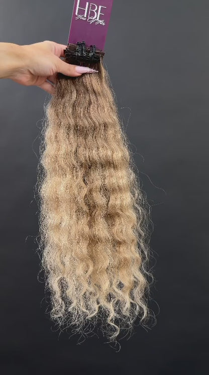PRE-BONDED COLORED SLAVIC CURLY 46cm : 60g