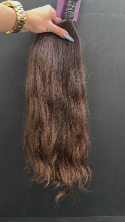 BULK VIRGIN SLAVIC STRAIGHT SLIGHT WAVE 54cm : 112g