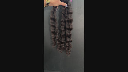 PRE-BONDED VIRGIN SLAVIC CURLY 44cm : 43g