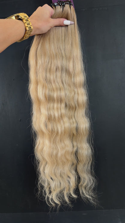PRE-BONDED COLORED SLAVIC DEEP WAVE 58cm : 87g
