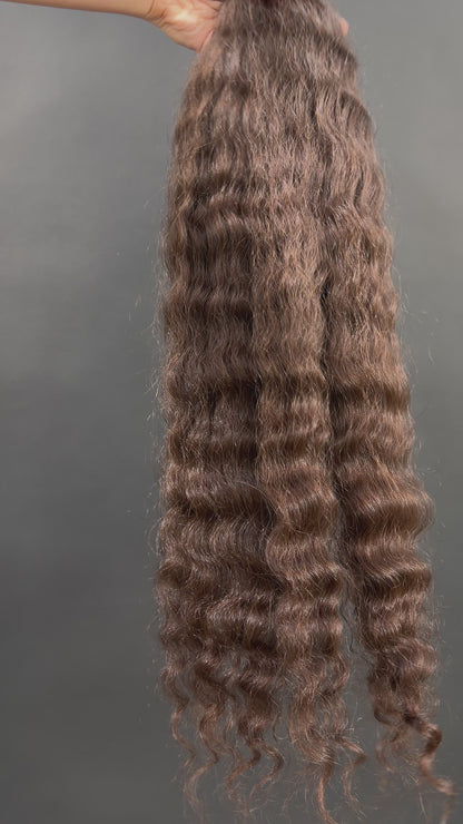 PRE-BONDED VIRGIN SLAVIC CURLY 61cm : 83g