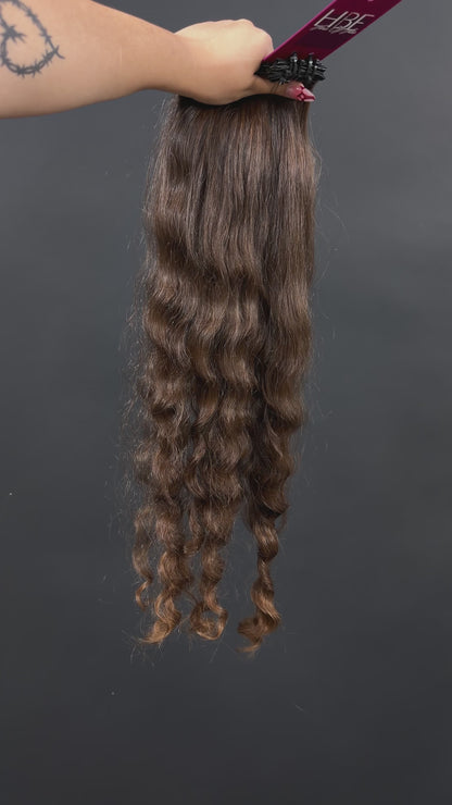 PRE-BONDED VIRGIN SLAVIC CURLY 61cm : 73g