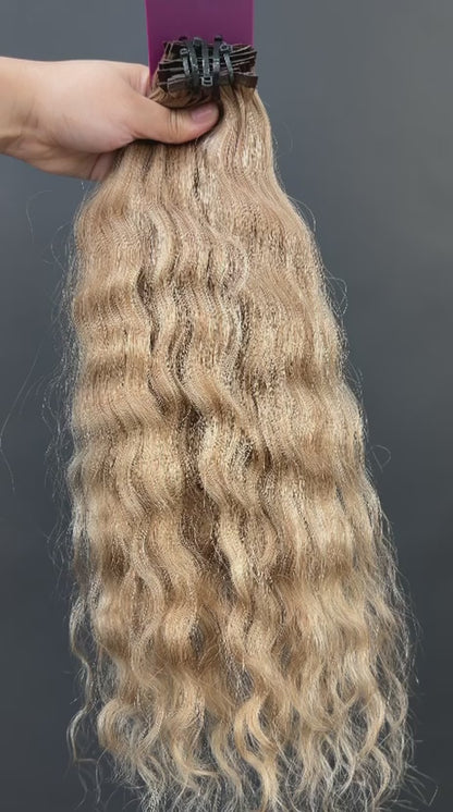 PRE-BONDED COLORED SLAVIC DEEP WAVE 44cm : 83g