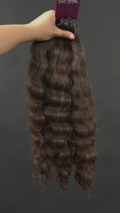 PRE-BONDED VIRGIN SLAVIC CURLY 49cm : 77g
