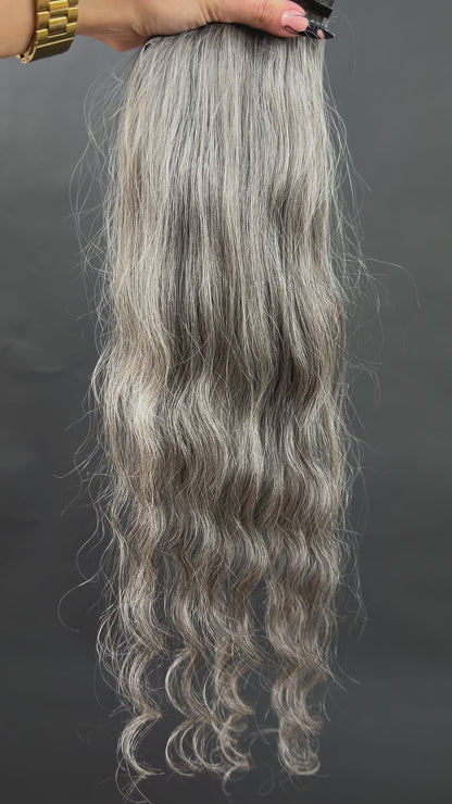 PRE-BONDED VIRGIN SLAVIC CURLY 52cm : 38g