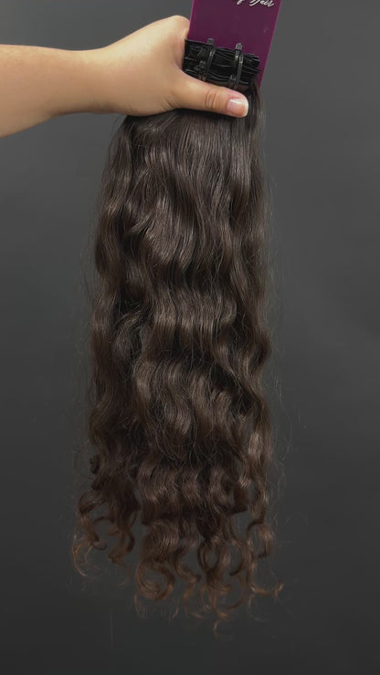 PRE-BONDED VIRGIN SLAVIC CURLY 45cm : 64g