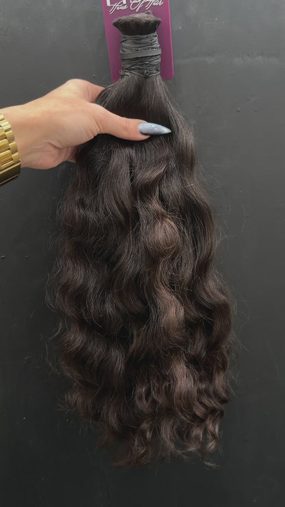 BULK VIRGIN SLAVIC DEEP WAVE CURLY 47cm : 182g