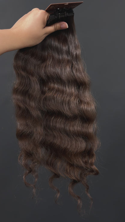 PRE-BONDED VIRGIN SLAVIC CURLY 44cm : 53g