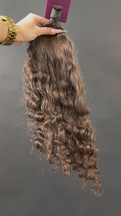 BULK VIRGIN SLAVIC CURLY 43cm : 121g