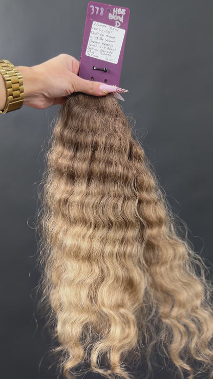 PRE-BONDED COLORED SLAVIC CURLY 45cm : 83g