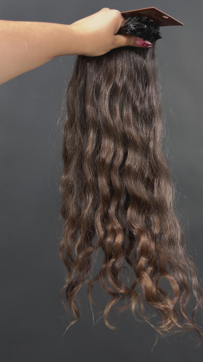 PRE-BONDED VIRGIN SLAVIC CURLY 50cm : 96g