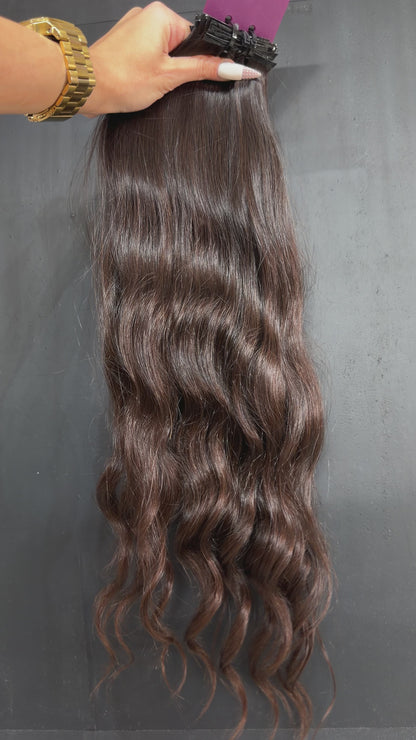 PRE-BONDED VIRGIN SLAVIC NATURAL WAVE 53cm : 90g