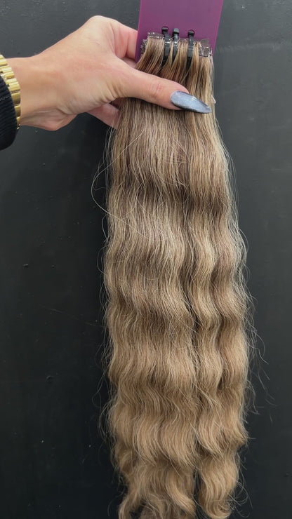 PRE-BONDED COLORED SLAVIC DEEP WAVE CURLY 53cm : 57g