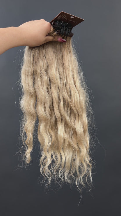 PRE-BONDED COLORED SLAVIC WAVY STRAIGHT 44cm : 102g