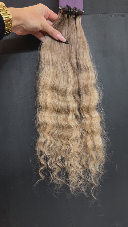 PRE-BONDED COLORED SLAVIC CURLY 45cm : 52g