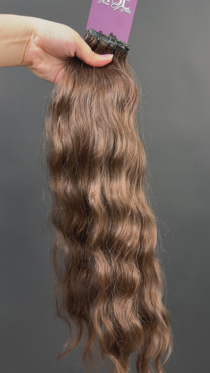 PRE-BONDED VIRGIN SLAVIC WAVY 46cm : 69g