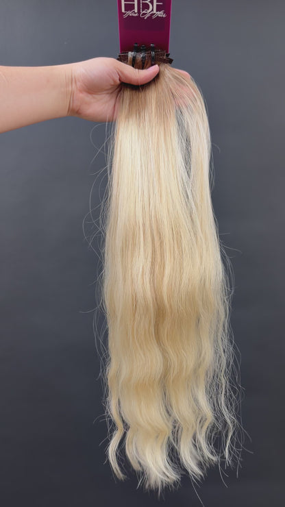 PRE-BONDED COLORED SLAVIC SLIGHT WAVE 53cm : 49g