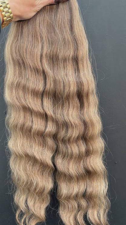 COLORED SLAVIC MIX BLEND DEEP WAVE/WAVY 63cm : 92g
