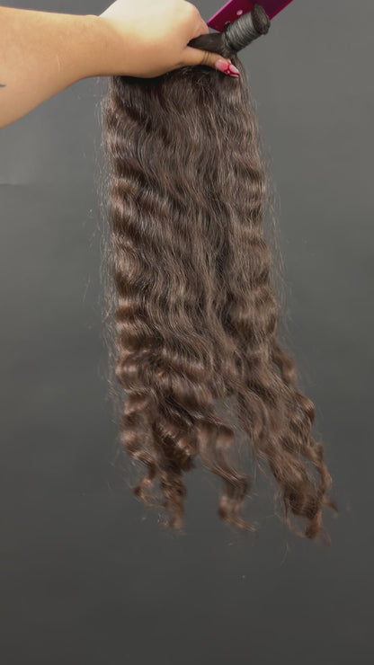 BULK VIRGIN SLAVIC DEEP WAVE CURLY 52cm : 142g